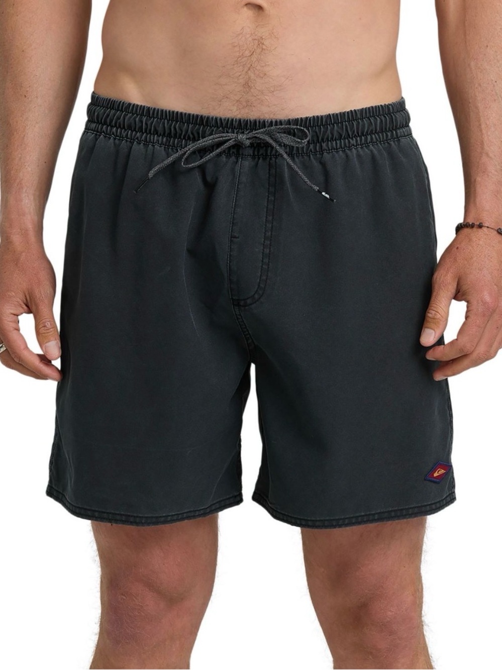 NWT Quicksilver Boys Black Swim Trunks Size M 10/12